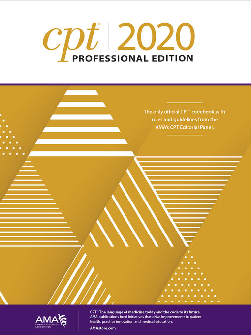 Title details for CPT Professional 2020 by American Medical Association - Available